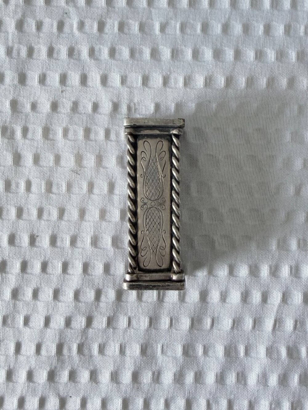 Silver lipstick case